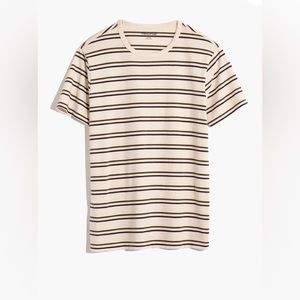 Men’s Madewell Allday Crewneck Tee in Edsall Stripe Size M